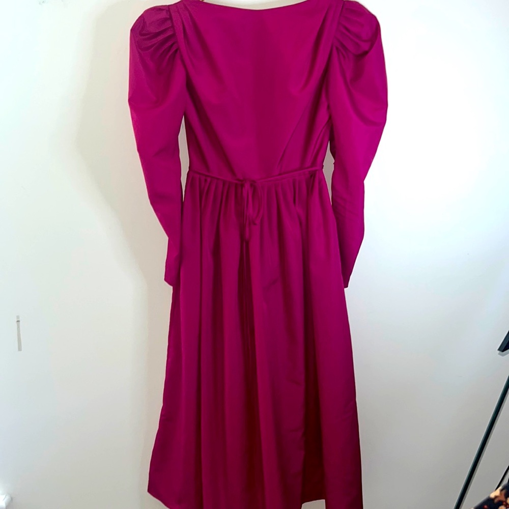 Vintage 70s House of Bianchi Fuchsia Pink dress
